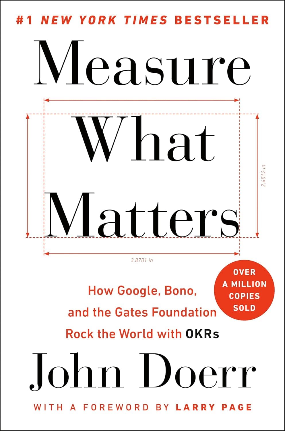 Cover of Measure What Matters by John Doerr - venture capital book