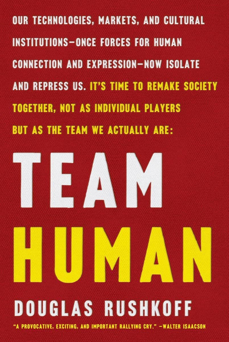 Cover of Team Human by Douglas Rushkoff - venture capital book