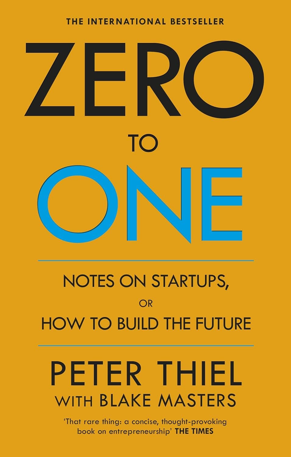 Cover of Zero to One by Peter Thiel, Blake Masters - venture capital book