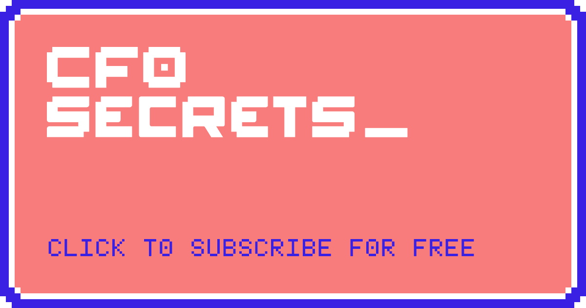 Home newsletter by Secret CFO